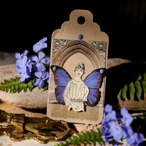 CATaireen Vintage Junk Journal Decoupage Elements Paper Card Pre Cut Cardstock Chipboard Small Embellishments Art Aesthetic Scrapbook Cutout DIY Supplies Kit Ephemera Pack for Adults (Door)