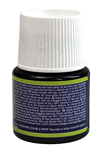 Pebeo Vitrea 160, Glossy Glass Paint, 45 ml Bottle - Lazuli - color: Lazuli