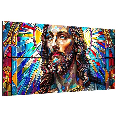 JOOZ Large Diamond Painting Kits for Adults Jesus, 27.5x15.7 Inch | DIY 5D Diamond Art Kits for Adults, Full Drill Diamond Painting, Gem Painting Kits for Gift, Home Wall Decor - color: Jesus