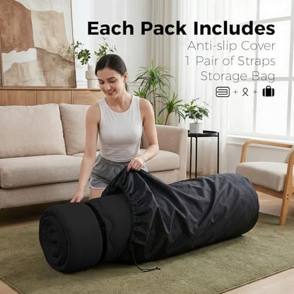 XICIKIN 2.5" Japanese Floor Mattress, Japanese Futon Mattress - color: Black, size: Twin（80" x 39"）