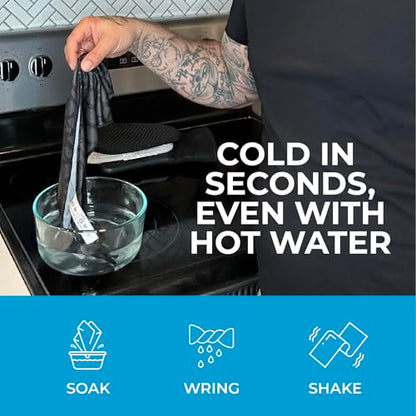 SHAKEitCOOL Extended Size Cooling Towel – Be Cool in Style - Heat Relief, Soft, Lightweight, Sun Protection, Easy Clean - Perfect for Biking, Hiking, Running, Yoga, Golf, Gardening - Cheetah Print M - color: Cheetah Print