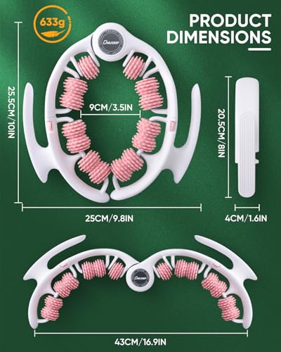 ONUEMP Cellulite Massager Roller Cellulite Remover Muscle Roller, Pink - color: Pink