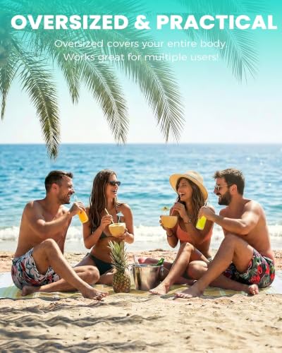 Antfuny 2 Packs Turkish Beach Towels Quick Dry Sand Free Soft Absorbent Extra Large XL Big Blanket Adult Oversized Bath Pool Swim Towel Lightweight Thin Fast Drying Sandless Compact No Sand Packabl - color: Thicker Set Mustard Nile