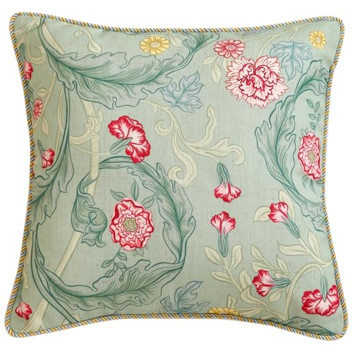 patdrea Designer French Vintage Linen Throw Pillow Cover,18"x18"-Cecilia B - color: Cecilia B, size: 18" x 18" (Pack of 1)