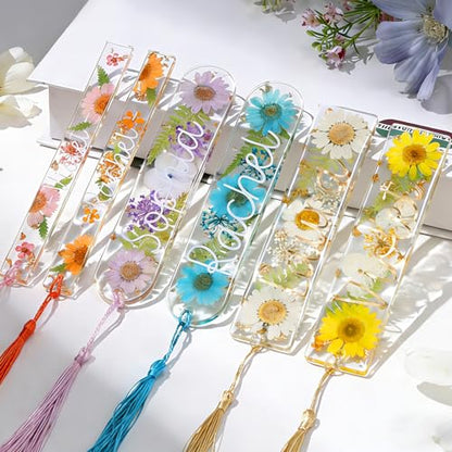 LET'S RESIN Bookmark Silicone Molds Set - 3 Shapes with 20Pcs Tassels - size: 3 style