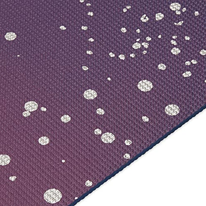 Gaiam Premium Yoga Mat, 6mm Thick Print Mat - color: Sublime Sky