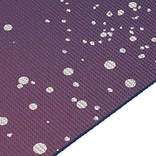 Gaiam Premium Yoga Mat, 6mm Thick Print Mat - color: Sublime Sky