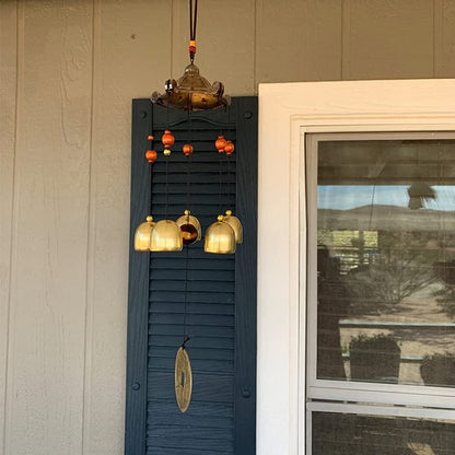 Hooshing Lucky Wind Chimes Tiny Metal Garden Bells Feng Shui Chimes | Home Outdoor Garden Patio Hanging Decor, Best Wishes For Friends, Gift for Mother Father