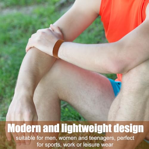 Replacement Nylon Loop for Hume Band, Soft Breathable Woven Wristband with Adjustable Metal Buckle for Hume Health Band Fitness Tracker All-Day Comfort Wear - color: brown