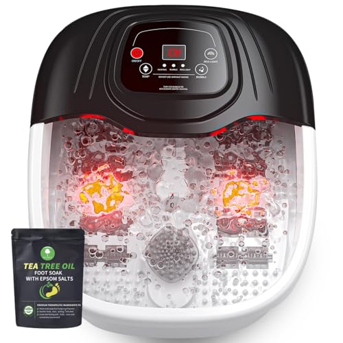 Foot Soaking Tub, Foot Spa Bath Massager with Heat, Bubbles