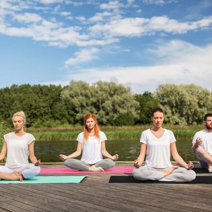 Breling 3 Pack 26"x73" Hot Yoga Mat Towel Pack Non-Slip Yoga Mat Gym Sweat Absorbent Microfiber Towel for Pilates Workout Women Men - color: Black,green, Red