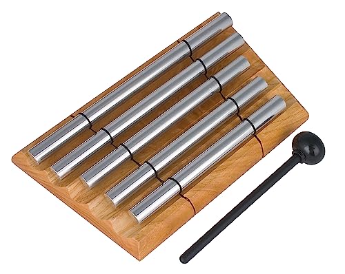 Woodstock Wind Chimes Zenergy Quintet Hand Bell Chime, 5 Tone 8.5 - Inch, Bell Percussion Instrument for Meditation, Yoga, Classrooms, Offices, Great for Awareness, Relaxation (ZENERGY5) - size: 8.5"