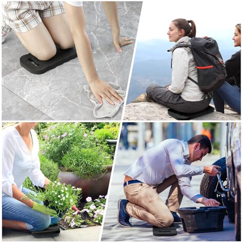Altdorff Thick Kneeling Pad 2 Pack, Waterproof, Comfortable Garden Kneeling Pads Stain Resistant, Multi-Functional Kneeler Pad for Gardening, Baby Bath, Yoga, Praying and Exercise (Black) - color: Black
