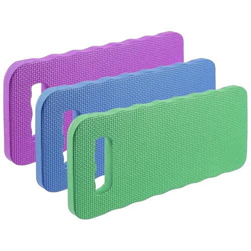 Smart Value Set of 3 Foam Kneeling Pads Perfect for Long Gardening Hours (3 Kneeling Pads Assorted Colors)