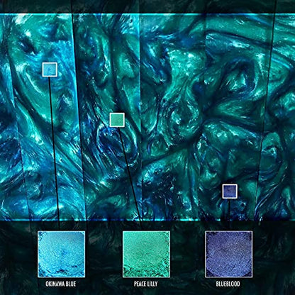 Eye Candy Pigments Premium Green Mica Powder - Peace Lilly (50gr) - for Epoxy, Resin, Soap, Paint, Woodworking, Acrylic Pouring, Bath Bombs, Fishing Lures - DIY Arts and Crafts Additive - color: Peace LIlly