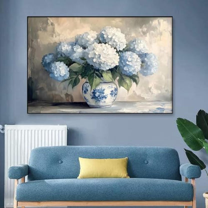 WUDWL Hydrangea Diamond Art Kits for Adult Diamond Painting Kits for Adults | Flower DIY Diamond Painting Kits 5D Diamond Dots Gem Art Crafts with Tools,Round Full Drill 12x16inch - color: DP04738