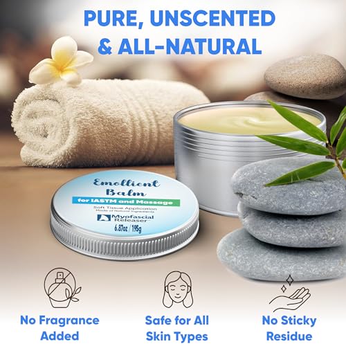 Myofascial Releaser Emollient Balm for Gua Sha Tools, Muscle Scraper Tool - color: 195g