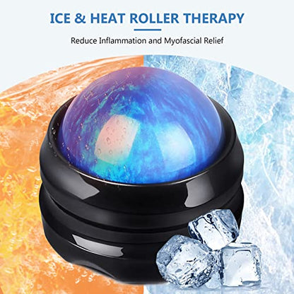 2-Pack Manual Massage Balls, Roller Back Massager Great for Relax, Deep Tissue Massage Tool to Relief Full Body, Sore Muscle, Neck, Shoulders, Feet, Joint Pain, Stiffness(Blue) - style: 2 - Pack - Resin Ball
