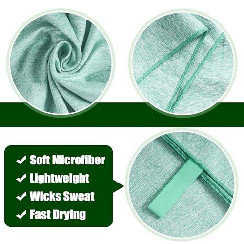 Yoga Mat Towel 30X60 Inch Quick Dry Microfiber Camping Towel Fast Drying Lightweight Travel Body Beach Swimming Pool Towels(Light Green, 1 Pack L(30X60 Inch) - color: Light Green, size: 1 Pack L(30X60 Inch