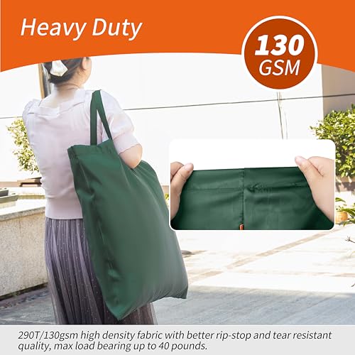 Polecasa Extra Heavy-Duty Laundry Bag with Handles, Green, 21x24” - color: Green, size: 21" x 24" | 1 Pack