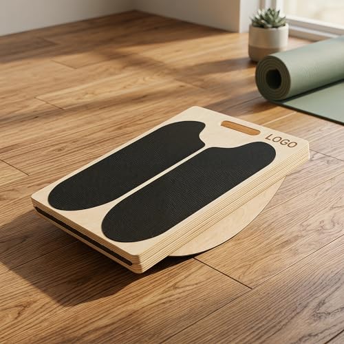 Calf Stretcher Slant Board, Adjustable Wooden Incline Board for Stretching, Non Slip Foot Stretcher for Calf, Achilles, Ankle, Hamstring Exercise