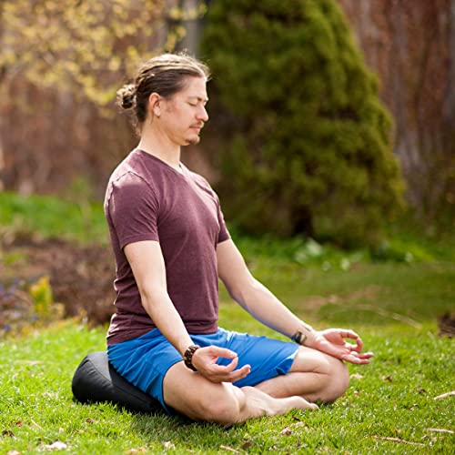 Hugger Mugger V-Shaped Meditation Cushion - Provides Support in Cross-Legged Sitting, Promotes Healthy Posture, Handmade in The USA - color: Celestial Plum
