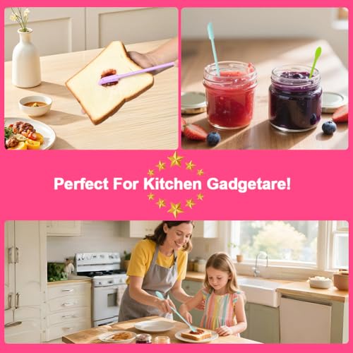 9 Pieces Mini Silicone Spatula-Makeup Spatula-Small Silicone Spatula-Thin Spatula Set for Skinny Openings-Abnaok Tiny Scraper for Jar,Kitchen Bottles,Cosmetic - size: 2*5