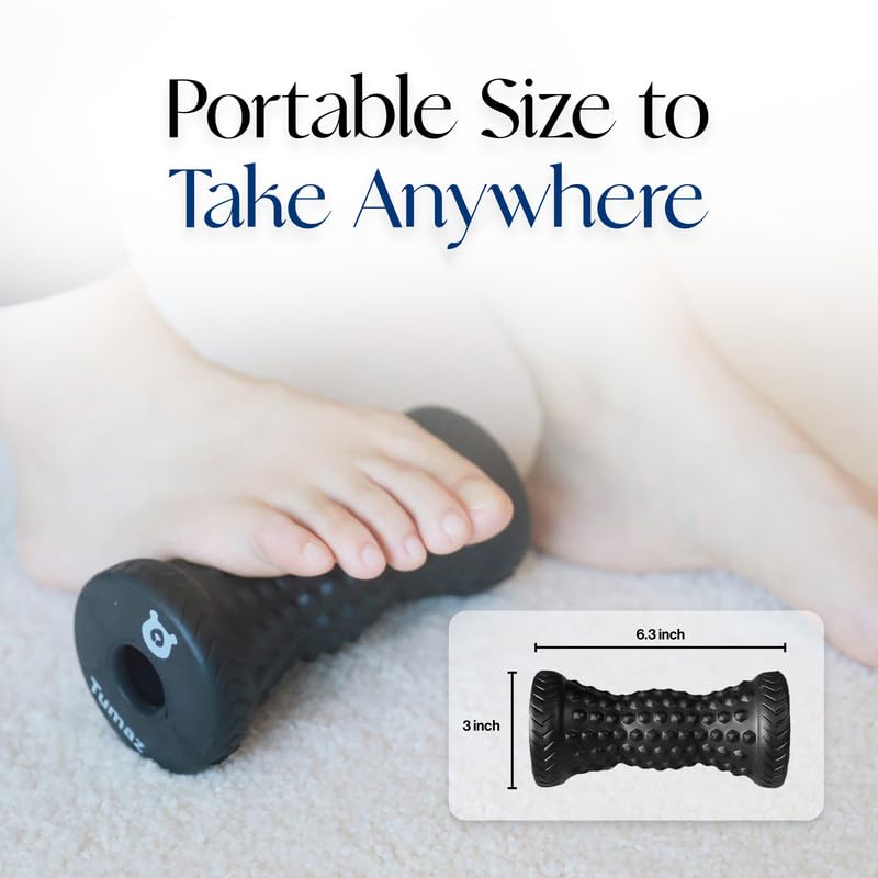 Tumaz Foot Roller for Deep Tissue Massage & Reflexology - color: Diamond(black)