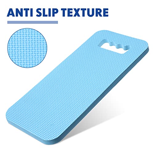 Riakrum 40 Pcs Garden Kneeling Pad Garden Knee Pad Thick Foam Knee Mat Waterproof Cushion for Kneeling Multi Functional and Church Kneeler for Praying, Baby Bath, Yoga, 15.4 x 6.7 Inch (Blue) - color: Blue