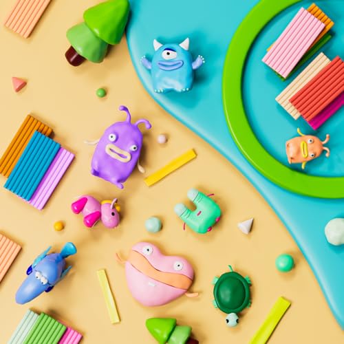 CiaraQ 70-Color Polymer Clay Oven Bake Modeling Kit | 14 tools, 3‑layer box, silicone mold, accessory pack, guide. Great for gifting, school, home, kids & artists. - color: 70 Colors, size: 20g / pcs