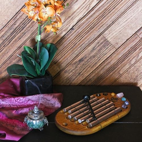 Woodstock Wind Chimes for Meditation, Yoga, Awareness, Relaxation, Metaphysical 11" Zenergy Chakra Chime Gifts (CC7Z)