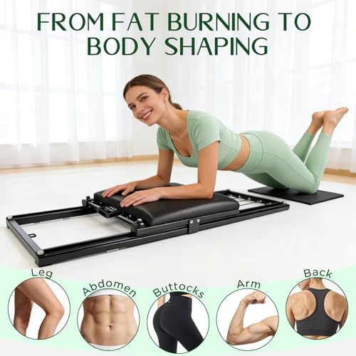 Pilates Board, Foldable Pilates Reformer Set