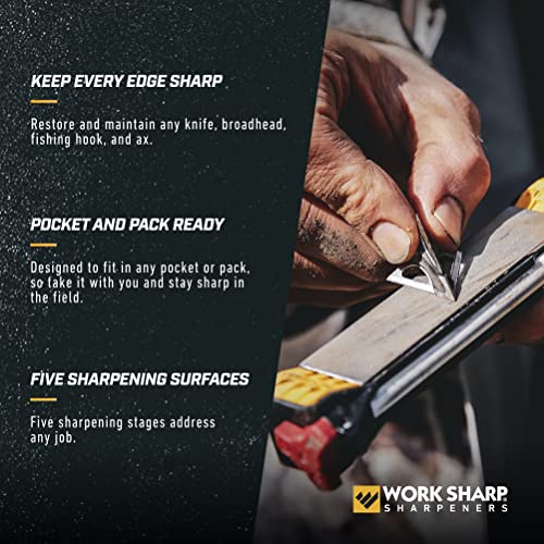 Work Sharp Pro Precision Adjust Elite & Guided Field Knife Sharpener Kit - Professional Sharpening System for Kitchen, Pocket & Outdoor Knives - Complete 2-Piece Bundle Set - style: Pro PA + GFS