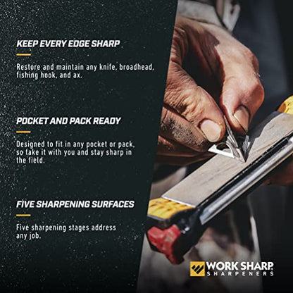 Work Sharp Pro Precision Adjust Elite & Guided Field Knife Sharpener Kit - Professional Sharpening System for Kitchen, Pocket & Outdoor Knives - Complete 2-Piece Bundle Set - style: Pro PA + GFS