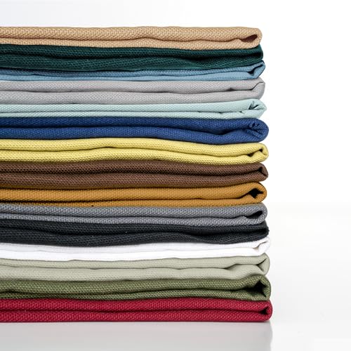 Simple&Opulence 100% Cotton Canvas Fabric 10oz. 59 Inch by The Yard, Nature Duck Fabric Textile Medium Weight for Painting, Sewing, Crafts, Embroidery, Bag, Handmade Home Decor(1 Yard, Sky Blue) - color: Sky Blue, size: 1 Yard