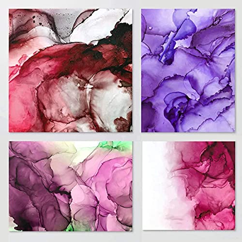 Alcohol Ink Paper & Watercolor Paper - 25 Sheets of 5x7 White Alcohol Ink Paper (127x178mm) 300gsm - Hand Blower for Alcohol Ink - Alcohol Ink Supplies
