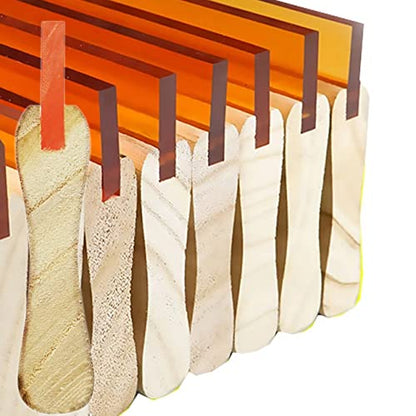 Silk Stencil Screen Printing Squeegee, 3 Size 5.9 inch/9.4 inch/13.7 inch Water Squeegee, 75 Durometer Wooden Ink Scraper for Screen Printing