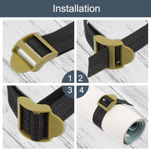 uxcell Plastic Ladder Slider Adjustable Buckles | Tension Lock Tri-Glides for Belt Backpack Straps Part Replacement - color: Gray, size: 1"