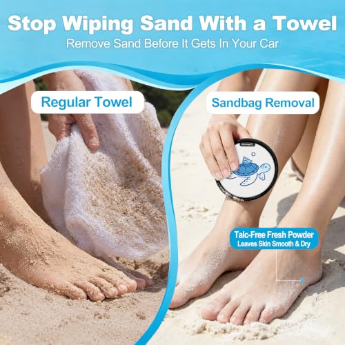 Sand Remover for Beach Towels - Soft Quick Clean Mitt for Kids & Adults | Removes Sand in Seconds,Gentle on Skin,Reusable & Washable,Beach Vacation Essential,Perfect for Beach, Pool & Camping - color: Sea Turtle a