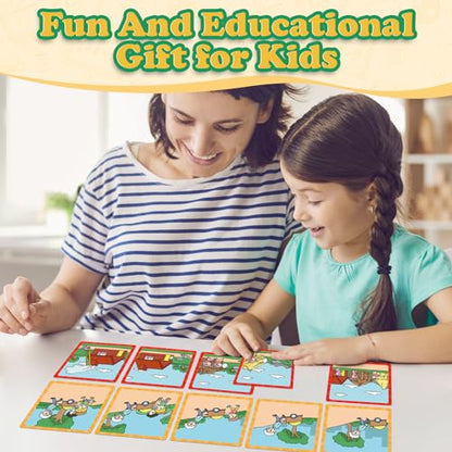 Kasfalci Sequencing Cards, Sequence Game for Kids, Speech Therapy Materials for Autism, Improve Storytelling,Social Skills, Sentence Building, Preschool Learning Activities for Classroom & Homeschool - style: 5-Scene Sequencing Cards