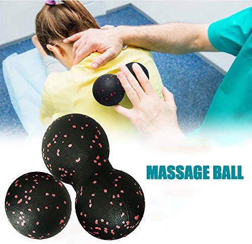 Peanut Massage Ball - After Exercise Fascia Ball Set Training Deep Tissue Massage Ball Kit Lacrosse Ball Muscle Roller for Acupressure Plantar Fasciitis Reflexology Massage