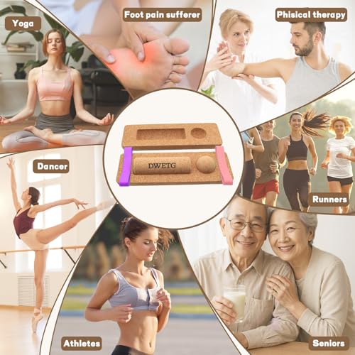 Premium Cork Balance Board for Foot Recovery & Mobility, Professional Foot Strengthening & Balance Training Kit for Plantar Fasciitis Relief, Physical Therapy & Stability - size: Basic version