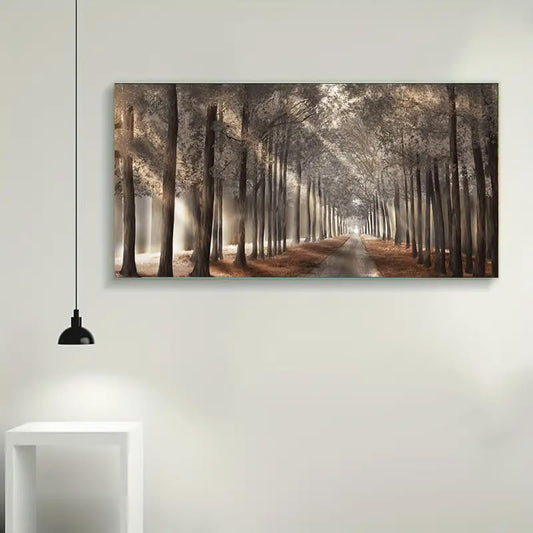 COHAYISY Large Forest Diamond Art Kits for Adults - DIY 5D Landscape Diamond Painting Kits for Adults,Full Drill Forest Diamond Painting, Sunset Gem Art Kits for Home Wall Decor 27.5 X 15.7inch - color: 25-35 Forest