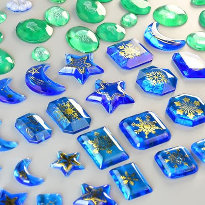 Resin Earring Molds, Set of 3 Earring Casting Molds Gem Style | Geometric Moon Star Clouds Shaped Earring Silicone Molds for Epoxy Resin Casting, Pendant Jewelry Keychain DIY Craft Gift - color: 3PCS Geometric Pendant Molds
