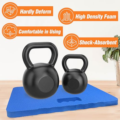 Gardzen 3-Pack Garden Kneeling Pad | EVA Foam Kneeler Pad for Gardening, Baby Bath, Yoga, Pilates, Exercise, 18" x 11" x 1", Blue - size: 18" x 11" x 1" - 3 Pack