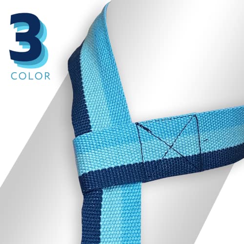 Yoga Mat Carrier Strap | Adjustable Mat Holder Sling for Carrying Mats | Thick & Comfy Texture | Yoga Mat Strap - color: Blue