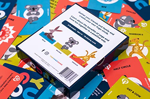 Yugo Yoga Cards for Kids & Families - Award Winning - Interactive Yoga Card Game with Yoga Poses, Balance, Movement & Mindfulness Activities