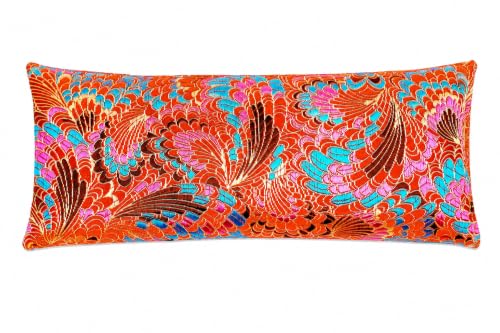 Handmade Luxe Serenity Eye Pillow - All-Natural Flaxseed - Unscented or Lavender Scented – Weighted Eye Mask for Yoga, Meditation, Hot & Cold Therapy - color: FRILLY FIESTA, style: LAVENDER SCENTED