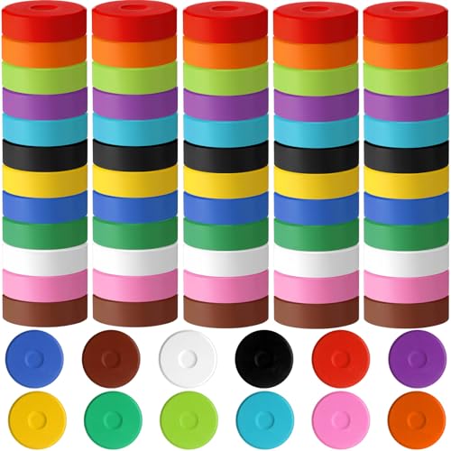 Heigble 60 Pcs Tempera Paint Cakes 12 Colors Large Washable Cake Paint 2.24 x 0.71inch Paints Blocks Art Supplies for Classroom Art Painting Drawing