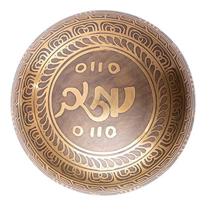 Tibetan Singing Bowl Set - Easy To Play Authentic Handcrafted For Meditation Sound Chakra Yoga Healing 4 Inches By Himalayan Bazaar (Gold & Turquoise) - color: Gold - Turquoise